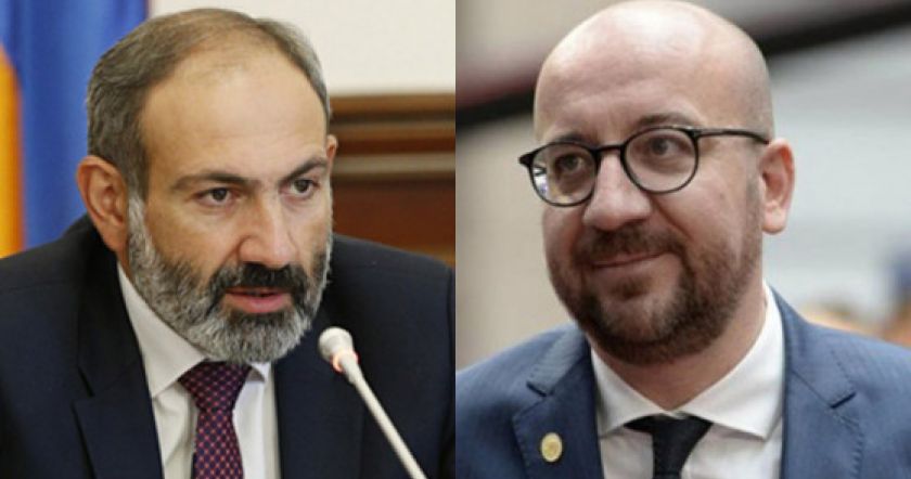 Никол Пашинян и Шарль Мишель обсудили ситуацию на армяно-азербайджанской границе