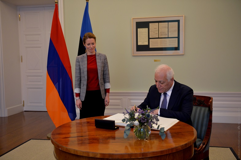 Հայաստանի նախագահը և Էստոնիայի վարչապետն անդրադարձել են տարածաշրջանային հարցերին