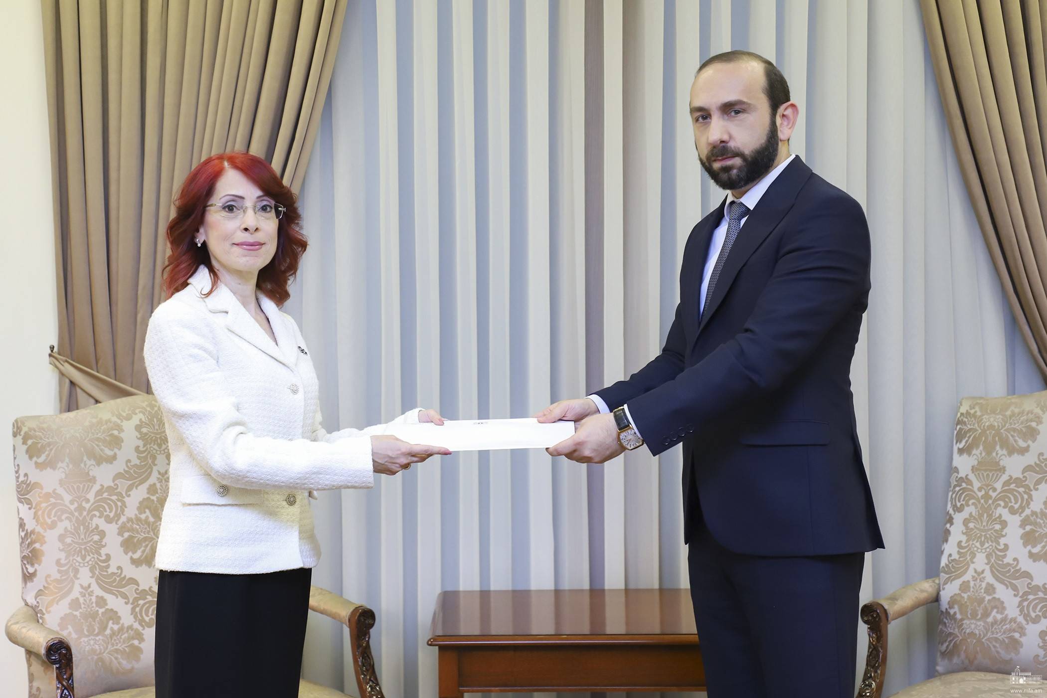 Мирзоян и Арисян обсудили перспективы укрепления армяно-сирийского сотрудничества 