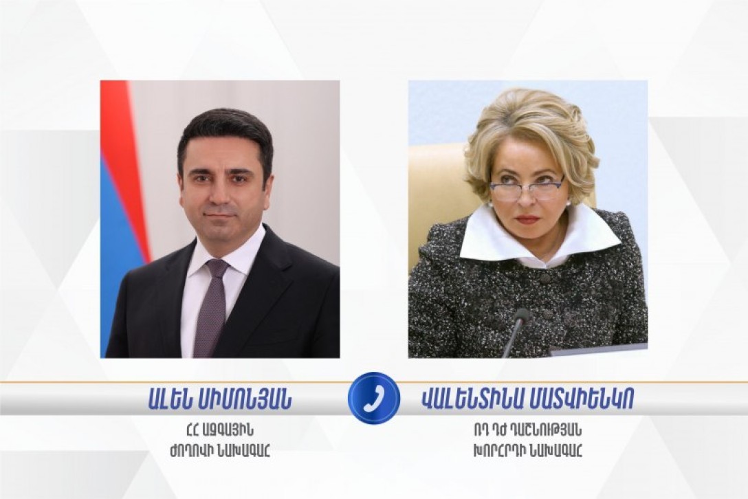 Симонян и Матвиенко обсудили детали предстоящего визита спикера НС Армении в Россию