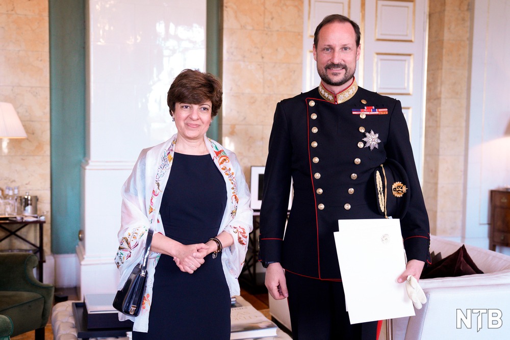 Посол Агаджанян вручил верительные грамоты наследному регенту Норвегии Хаакону