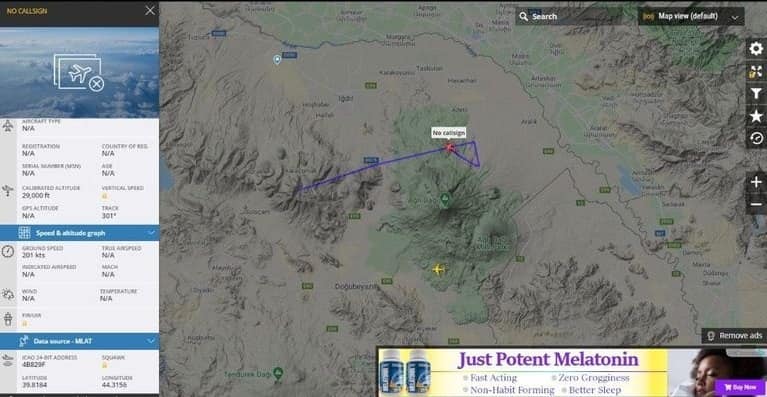 На армяно-турецкой границе дежурили неустановленные воздушные судна - эксперт