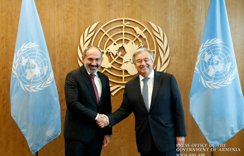 Пашинян обсудил с генсеком ООН проведение досрочных парламентских выборов в Армении