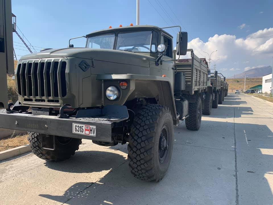 ՀՀ Զինված ուժերը «Ուրալ» մակնիշի նոր ավտոմեքեներ են ստացել Ռուսաստանից