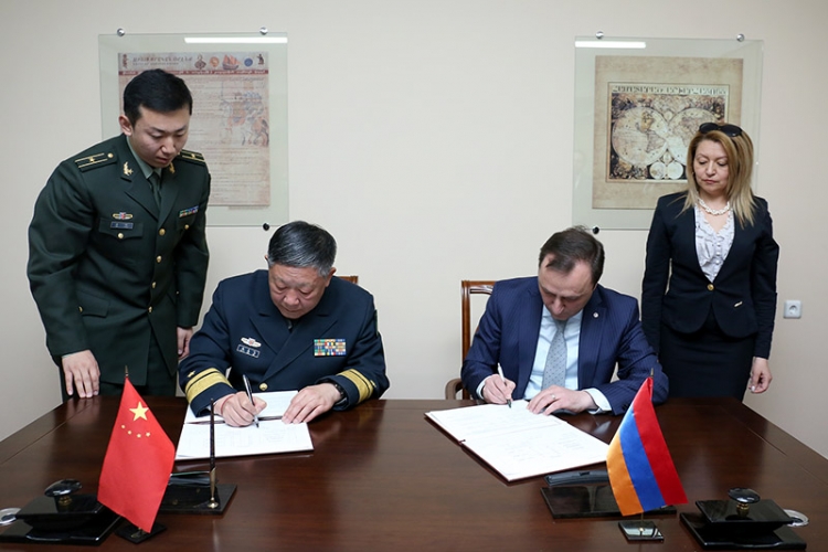 ՀՀ ՊՆ և Չինաստանի ՊՆ միջև ստորագրվել է 2017թ. համագործակցության ծրագիրը