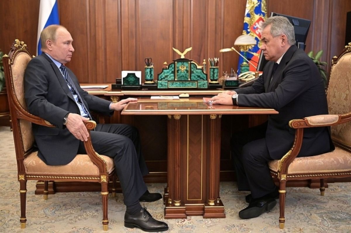 Путин заявил Шойгу о нецелесообразности  штурма «Азовстали» в Мариуполе 