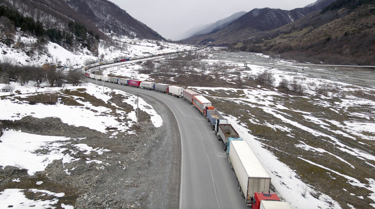 Ստեփանծմինդա-Լարս ավտոճանապարհը փակ է բեռնատարների համար