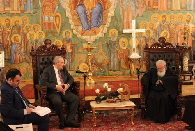 Католикос-Патриарх всея Грузии Илия Второй встретился с послом Армении 