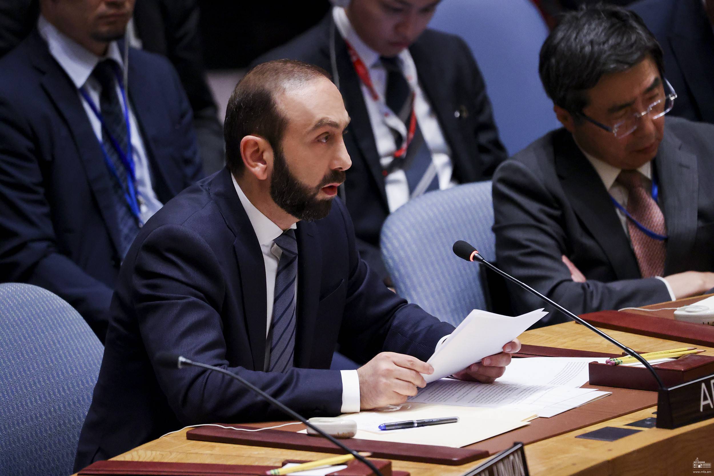 Арарат Мирзоян в Совбезе ООН: Голод — это невидимое оружие геноцида