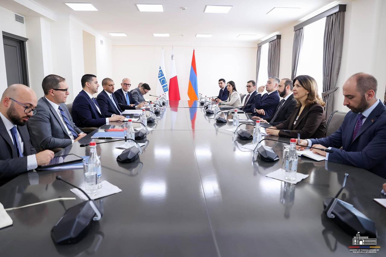 Проходит встреча министров иностранных дел Армении и Мальты в расширенном формате