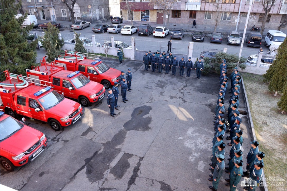 Փրկարարական ստորաբաժանումները վերազինվել են հրշեջ-փրկարարական ավտոմեքենաներով