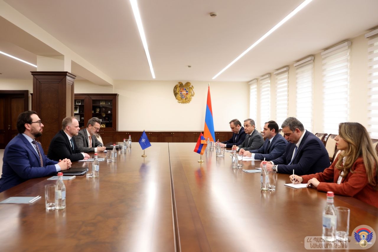 Сурен Папикян встретился со спецпредставителем генсека НАТО по Кавказу и Центральной Азии