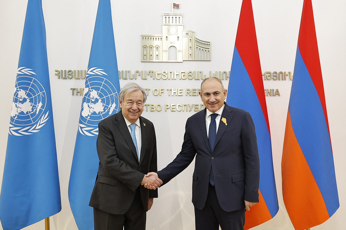 ՀՀ վարչապետը հյուրընկալել է ՄԱԿ–ի գլխավոր քարտուղարին