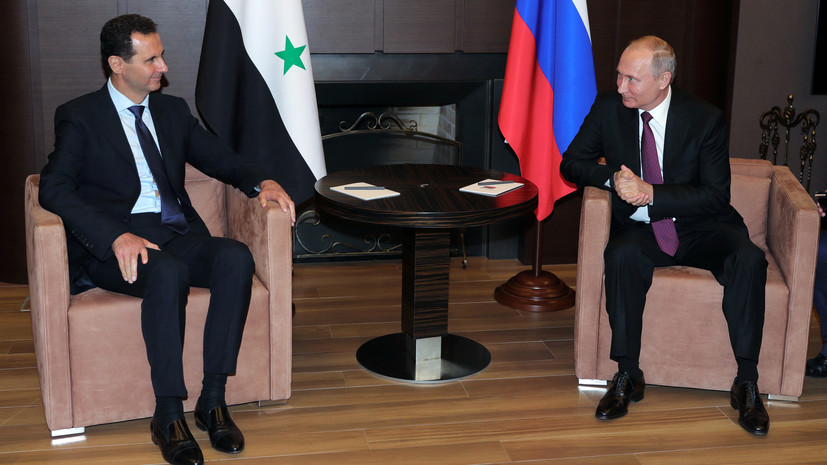 Путин проинформировал Асада о договорённостях с Эрдоганом в Москве