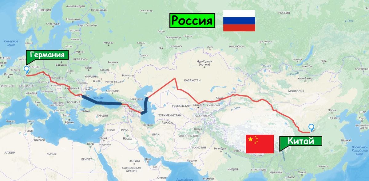 Минтранс Казахстана предложил подписать соглашение с ЕС о маршруте в обход РФ