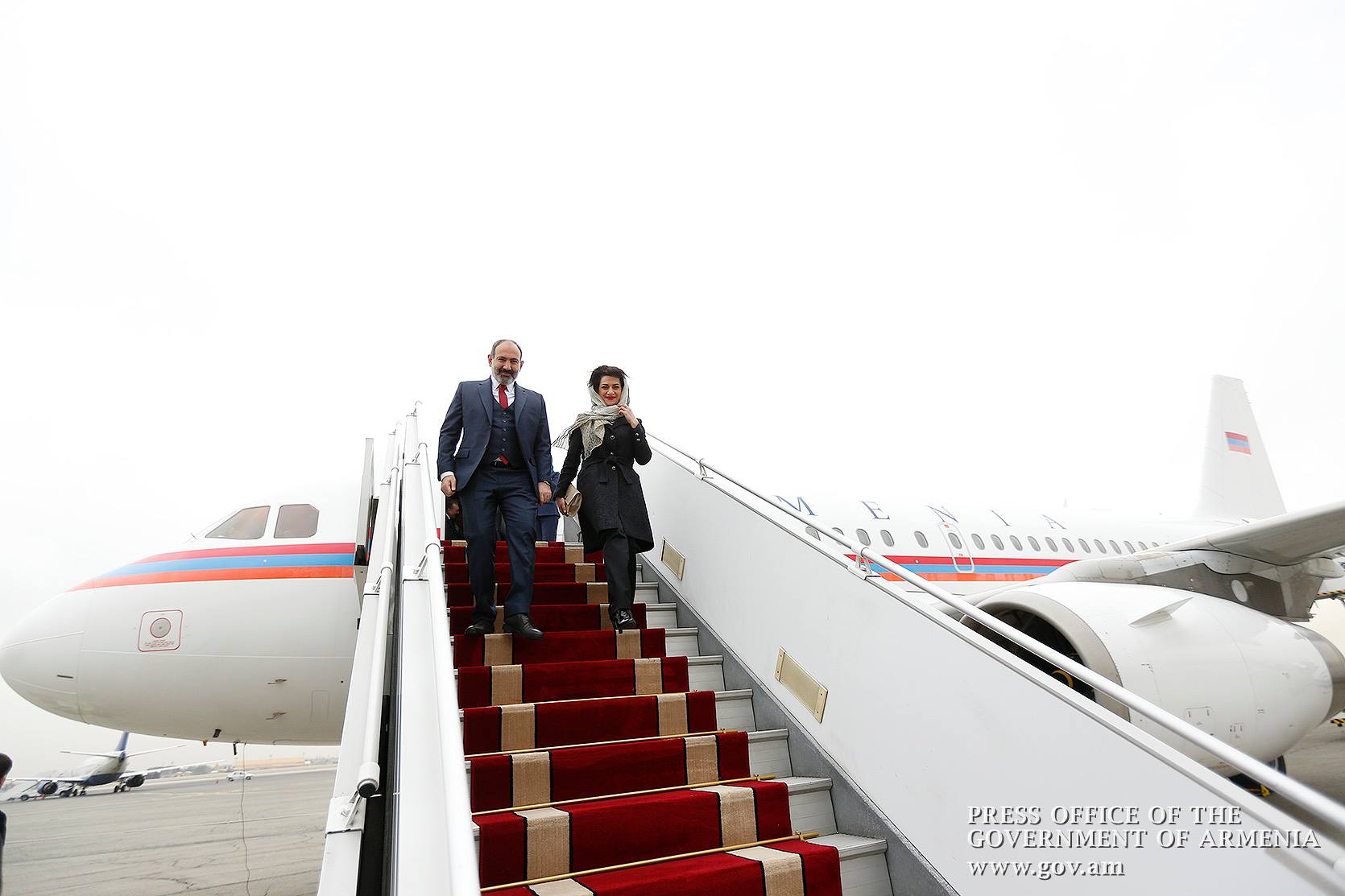 Премьер-министр Армении с супругой посетят Италию с официальным визитом