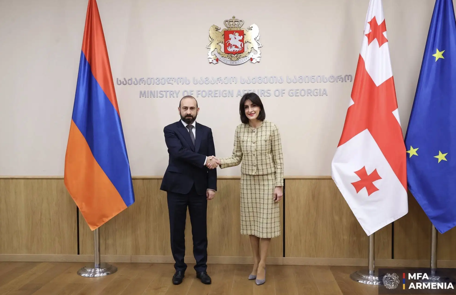 Глава МИД Грузии поздравила Арарата Мирзояна