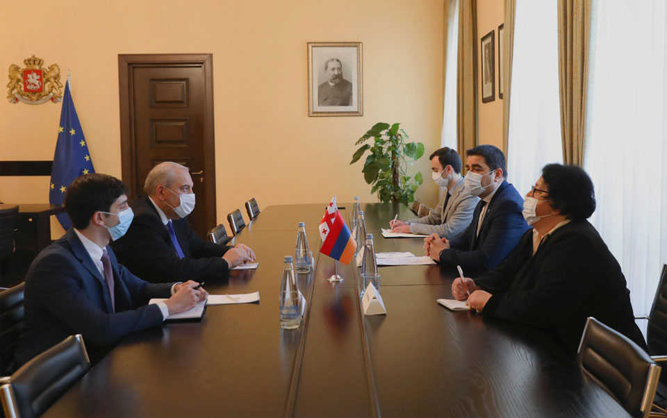 Спикер парламента Грузии встретился с послом Армении 