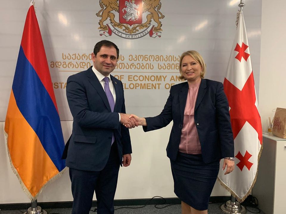 Министр Папикян обсудил в Тбилиси возможности приобретения паромов в черноморском порту
