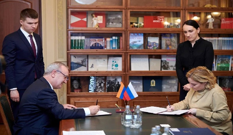 Министры культуры Армении и России подписали программу сотрудничества на 2022-2025 годы