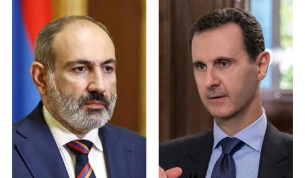 Пашинян направил поздравительное послание президенту Сирии Башару Асаду