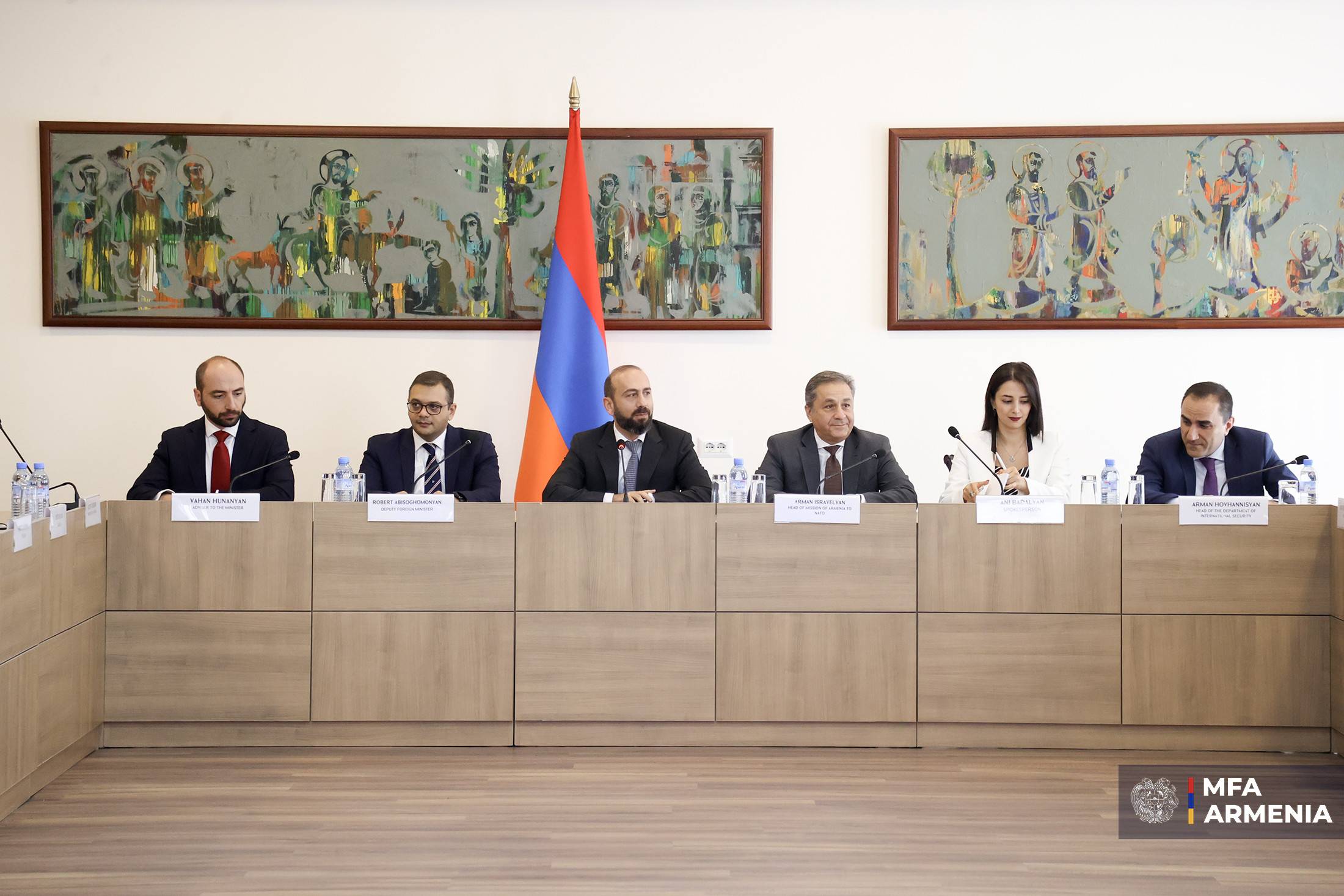 Արարատ Միրզոյանն ընդունել է ՆԱՏՕ-ի անդամ երկրների դեսպաններին 