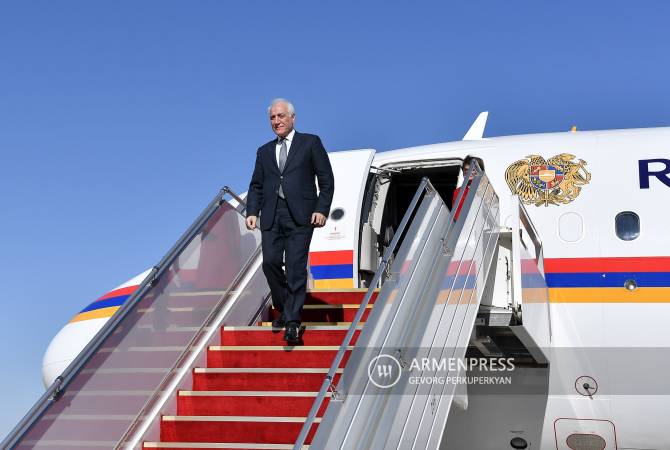Делегация во главе с президентом Армении прибыла в Эрбиль 