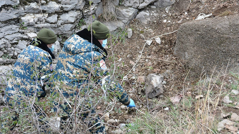 Поиски тел военнослужащих продолжаются в Джракане