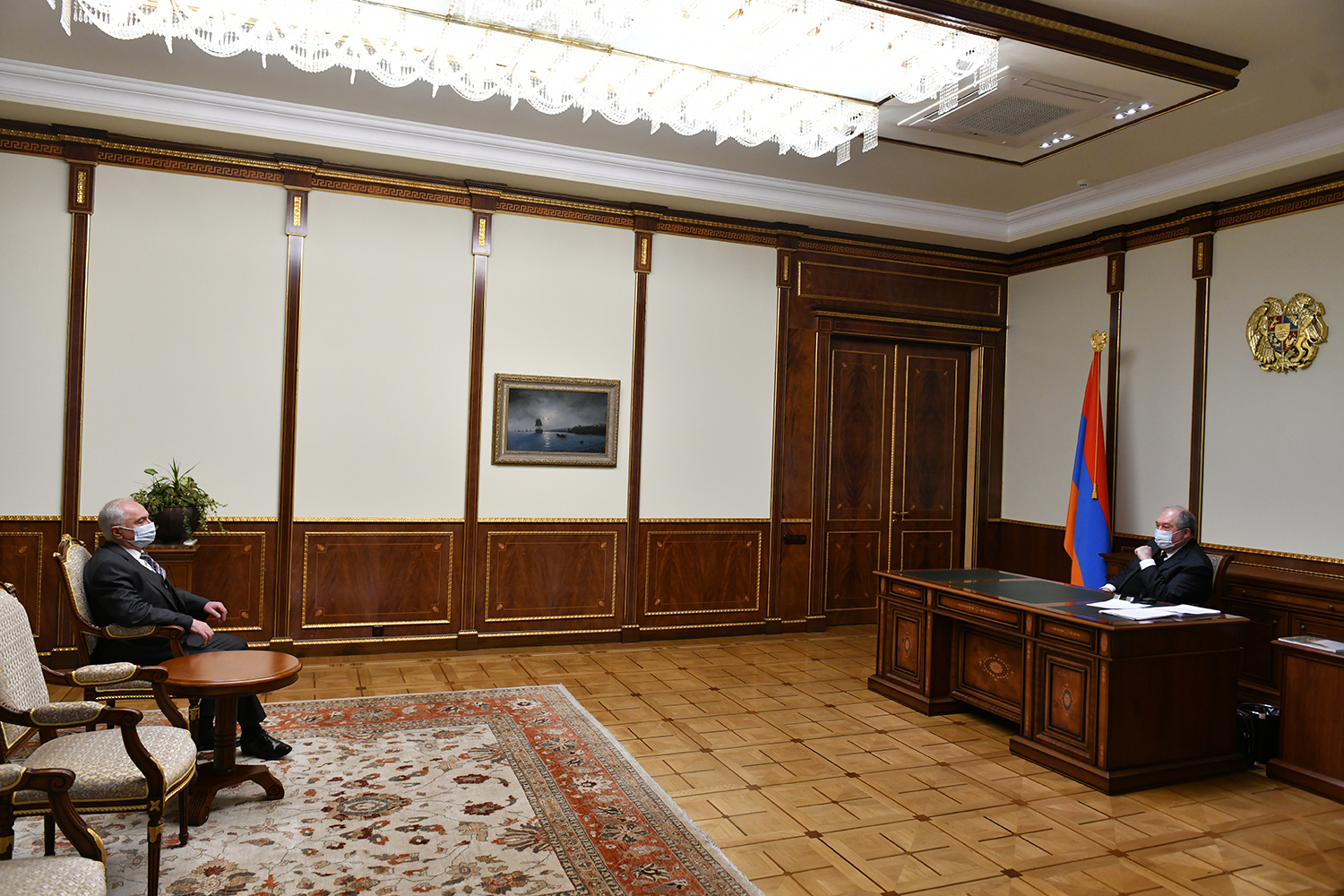 Նախագահ Արմեն Սարգսյանը հանդիպել է ՀԴԿ նախագահ Արամ Սարգսյանի հետ