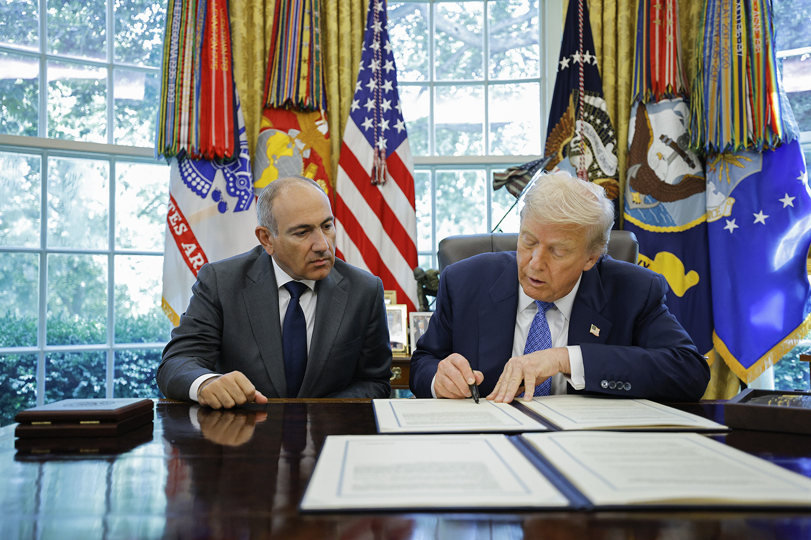 Никол Пашинян и Дональд Трамп подписали меморандумы о взаимопонимании между Арменией и США
