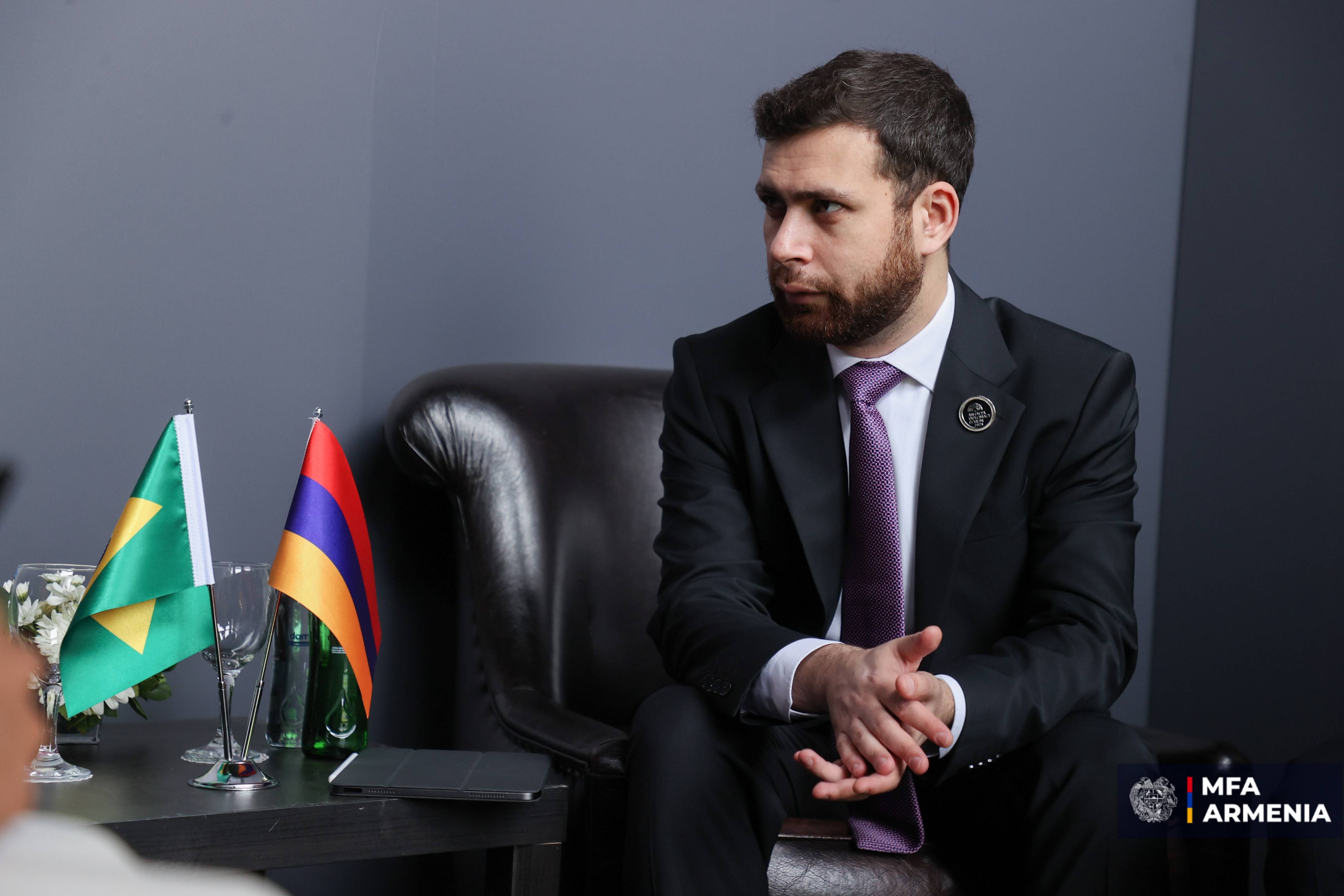 Армения и Бразилия обслуждают перспективы углубления взаимодействия 
