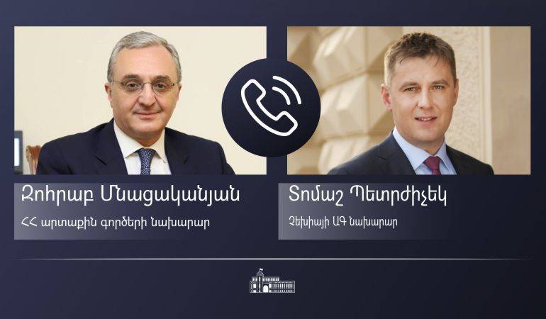 Состоялся телефонный разговор министров иностранных дел Армении и Чехии