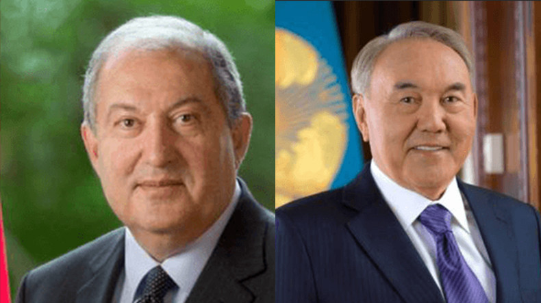 Армен Саркисян направил поздравительное послание Нурсултану Назарбаеву