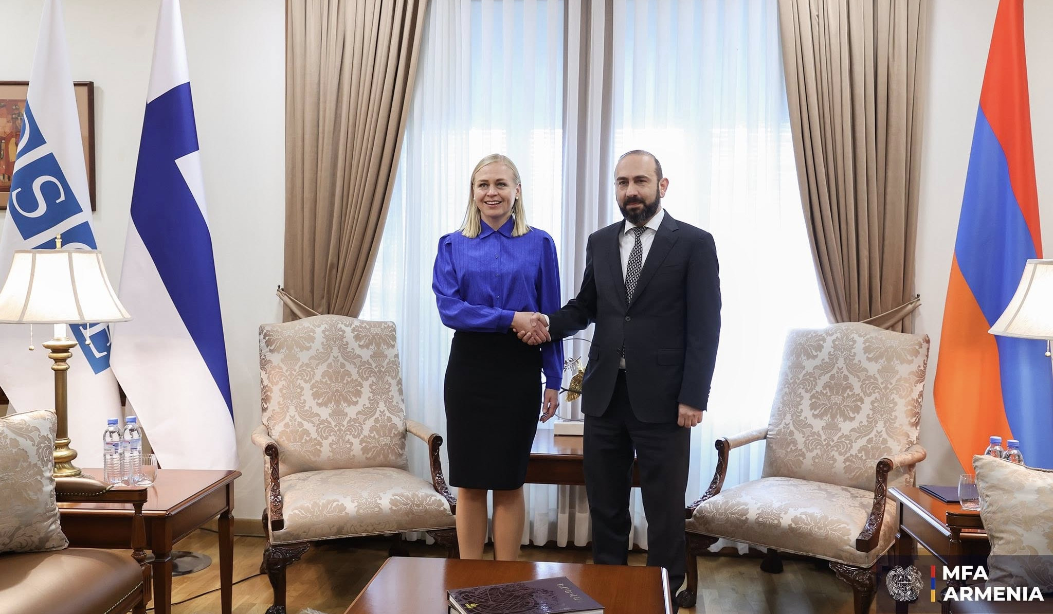 ԱԳՆ-ում կայացել է Արարատ Միրզոյանի և ԵԱՀԿ գործող նախագահի առանձնազրույցը