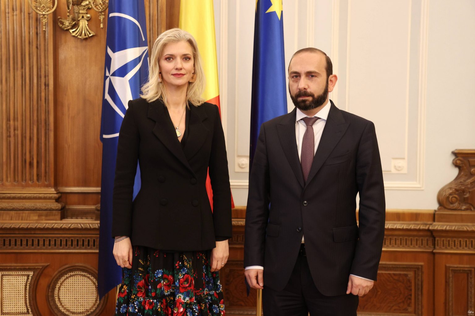 Арарат Мирзоян и председатель Сената Румынии обсудили вопросы региональной безопасности 