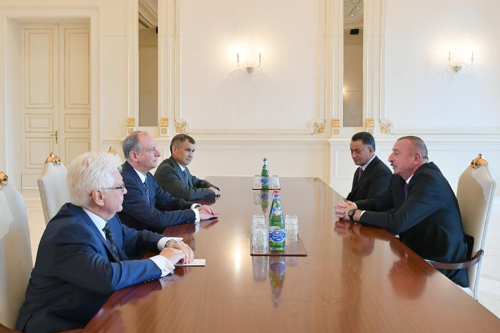 Борьба с экстремизмом и терроризмом: Алиев принял секретаря Совета безопасности России