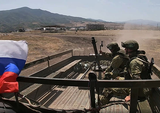 Миротворцы РФ впервые отработали тактику действий «кочующего» миномета в горах Арцаха