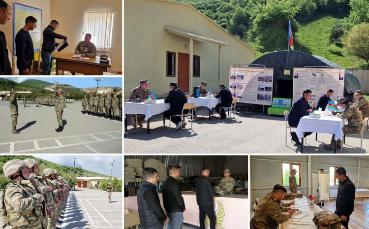 В Азербайджане проводятся учебные сборы с группой военнообязанных