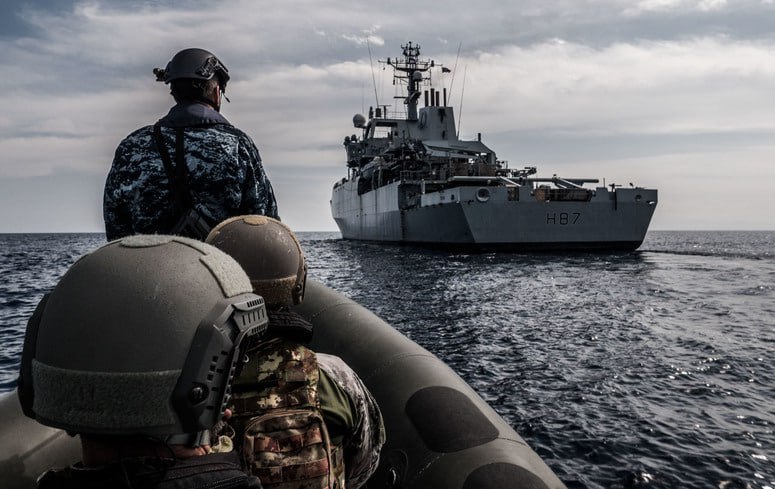 Грузинские пограничники участвуют в операции НАТО в Средиземном море