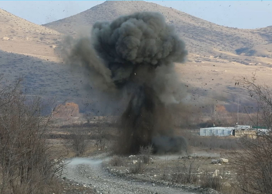 Миротворцы РФ уничтожили реактивный снаряд в Аскеранском районе Карабаха