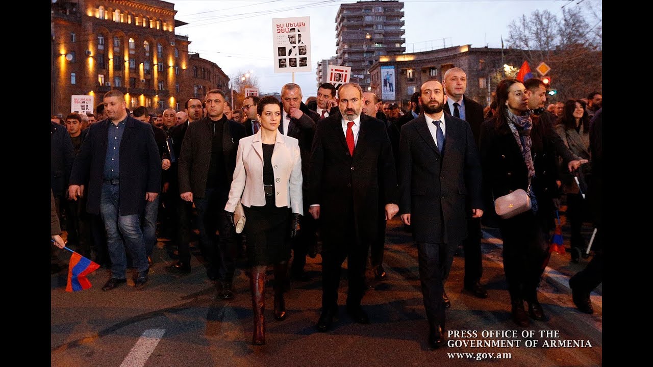 1 марта Пашинян проведет шествие от площади Свободы до памятника Мясникяну