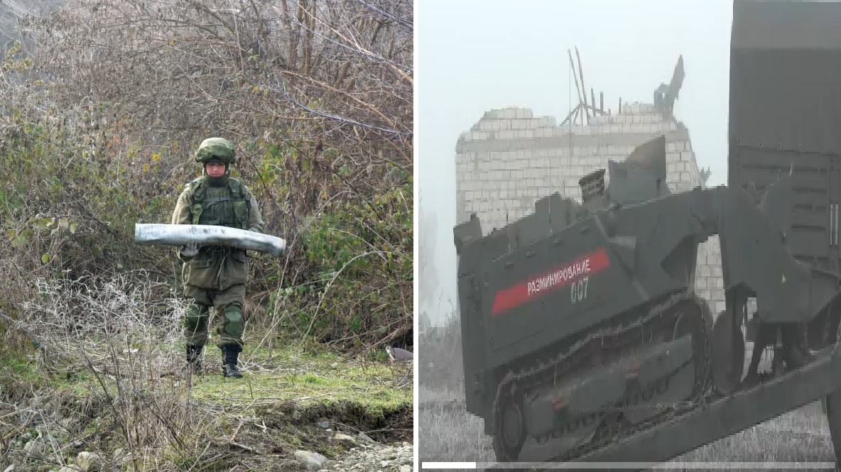 В Карабахе российские миротворцы применяют робототехнические комплексы при разминировании  