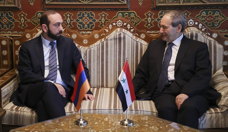 Главы МИД РА и САР обсудили вопросы, связанные с армяно-сирийским сотрудничеством 