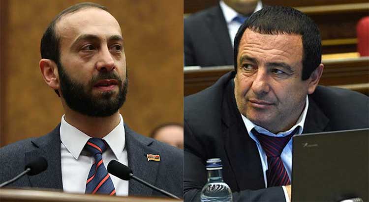 Выражаю свое несогласие с Вашей оценкой: Царукян ответил спикеру парламента Армении